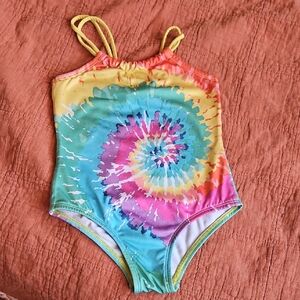 Bobbie Brooks Colorful Tie-Dye Kids Swimsuit